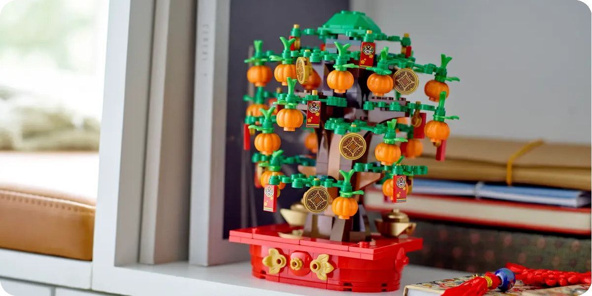 LEGO ICONS 40648 Bőségfa – díszítések részletei